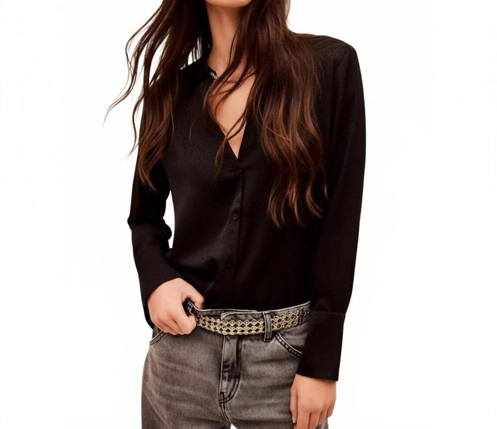NEW BA&SH itsey shirt in black